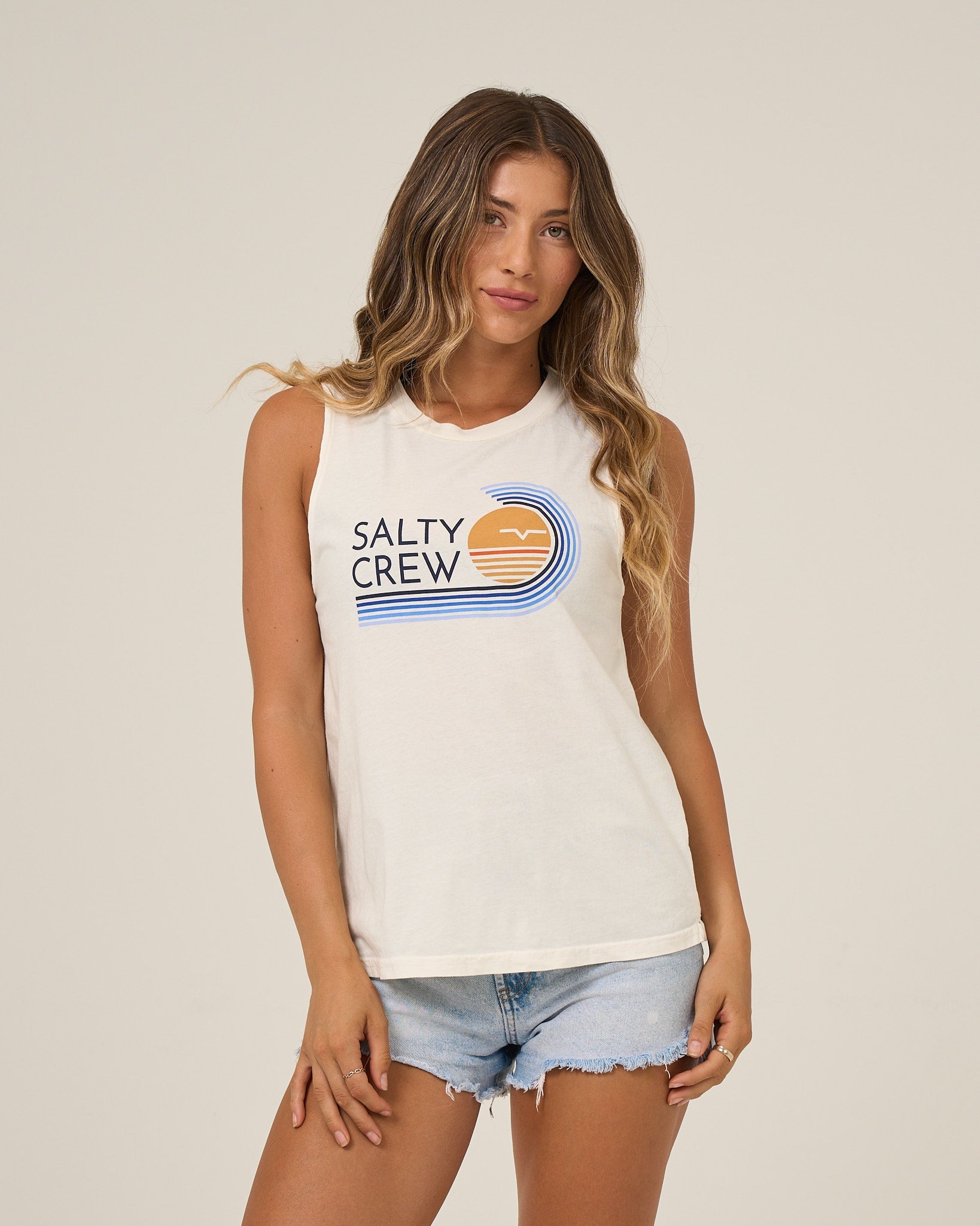 Salty Crew OMBRE WAVE MUSCLE TANK