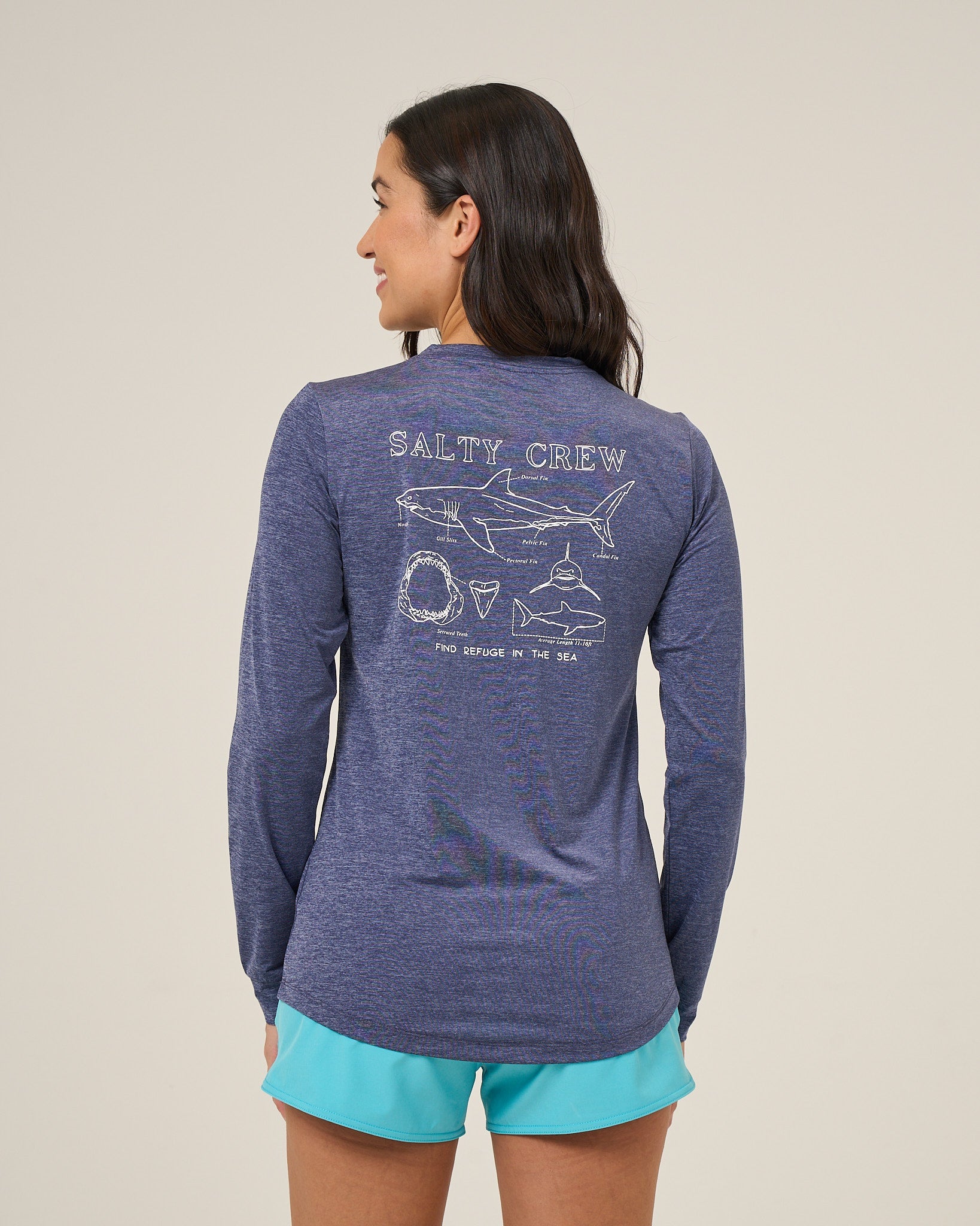 Salty Crew SHARK ANATOMY SUNSHIRT