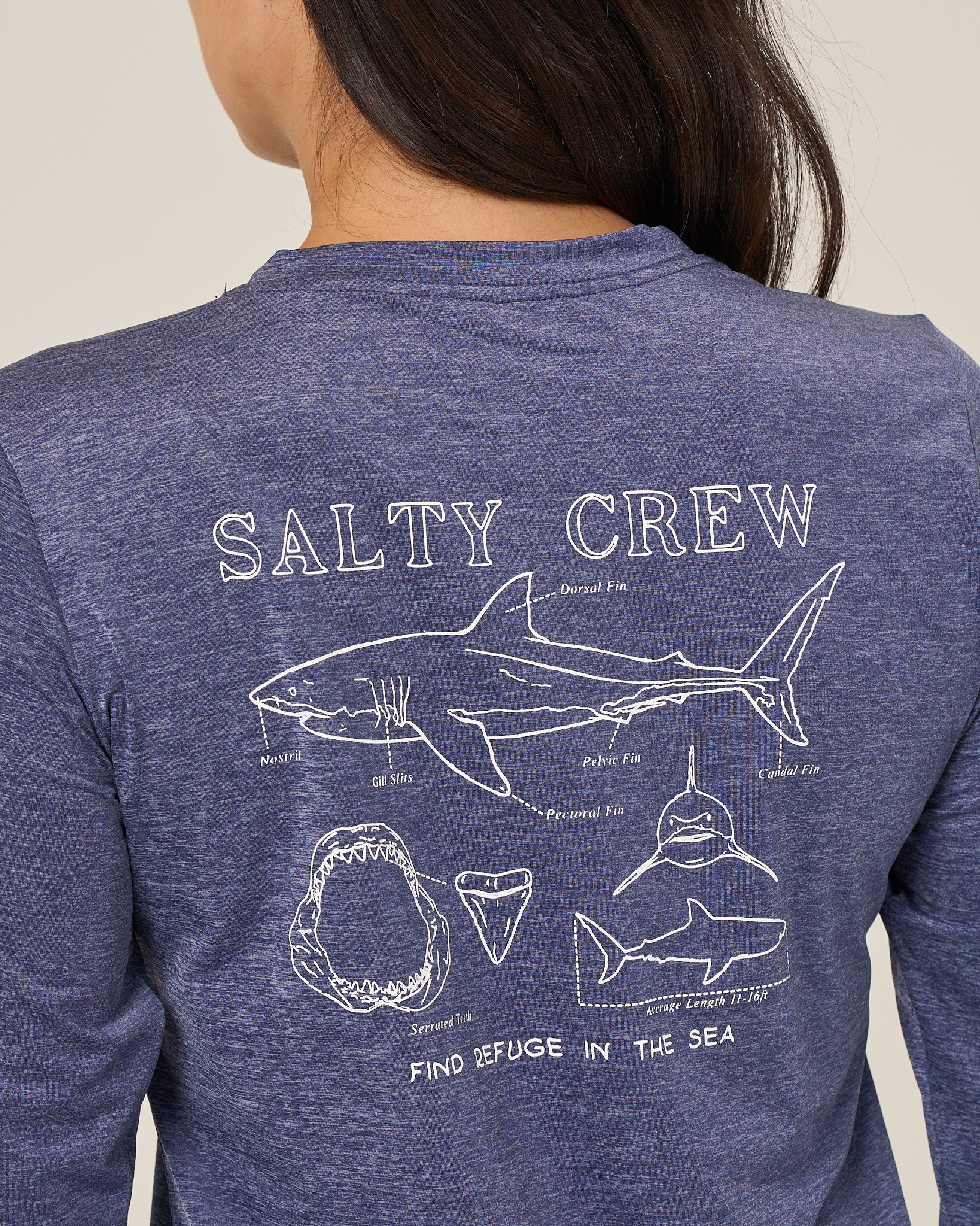 Salty Crew SHARK ANATOMY SUNSHIRT