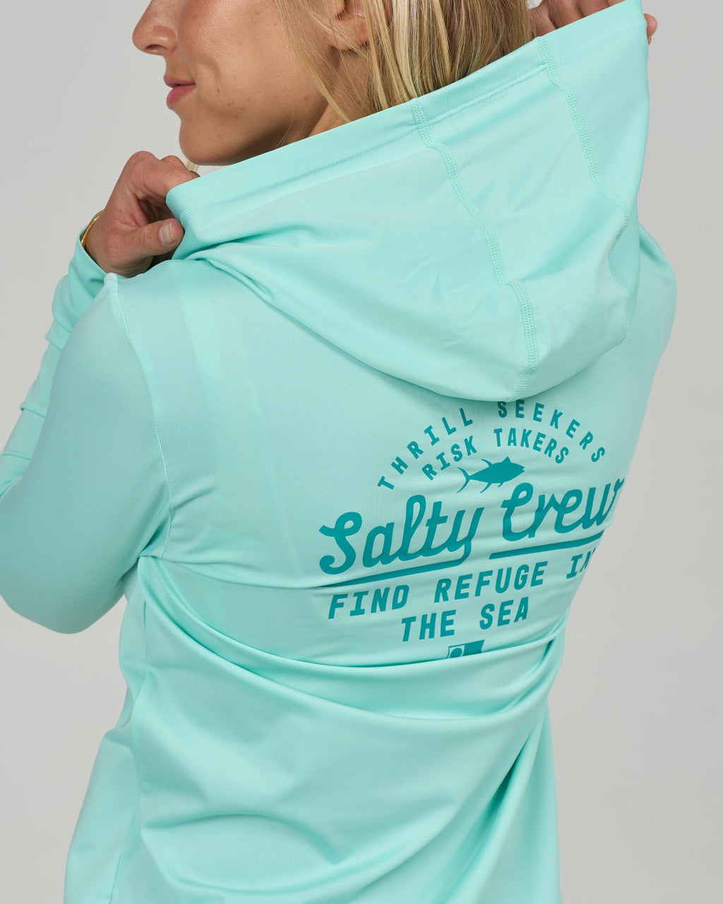 Salty Crew SCRIPTED HOODED SUNSHIRT