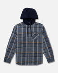 Salty Crew WHITEWASH HOODED FLANNEL
