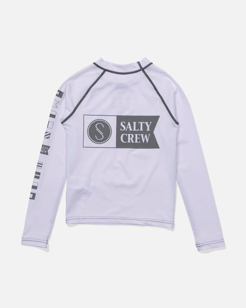 Salty Crew ALPHA BOYS LS RASHGAURD