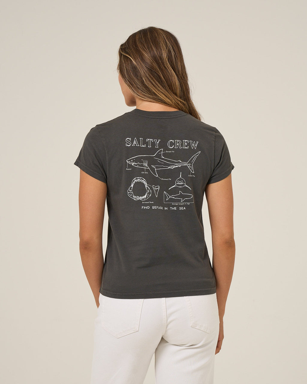 Salty Crew SHARK ANATOMY MODERN TEE