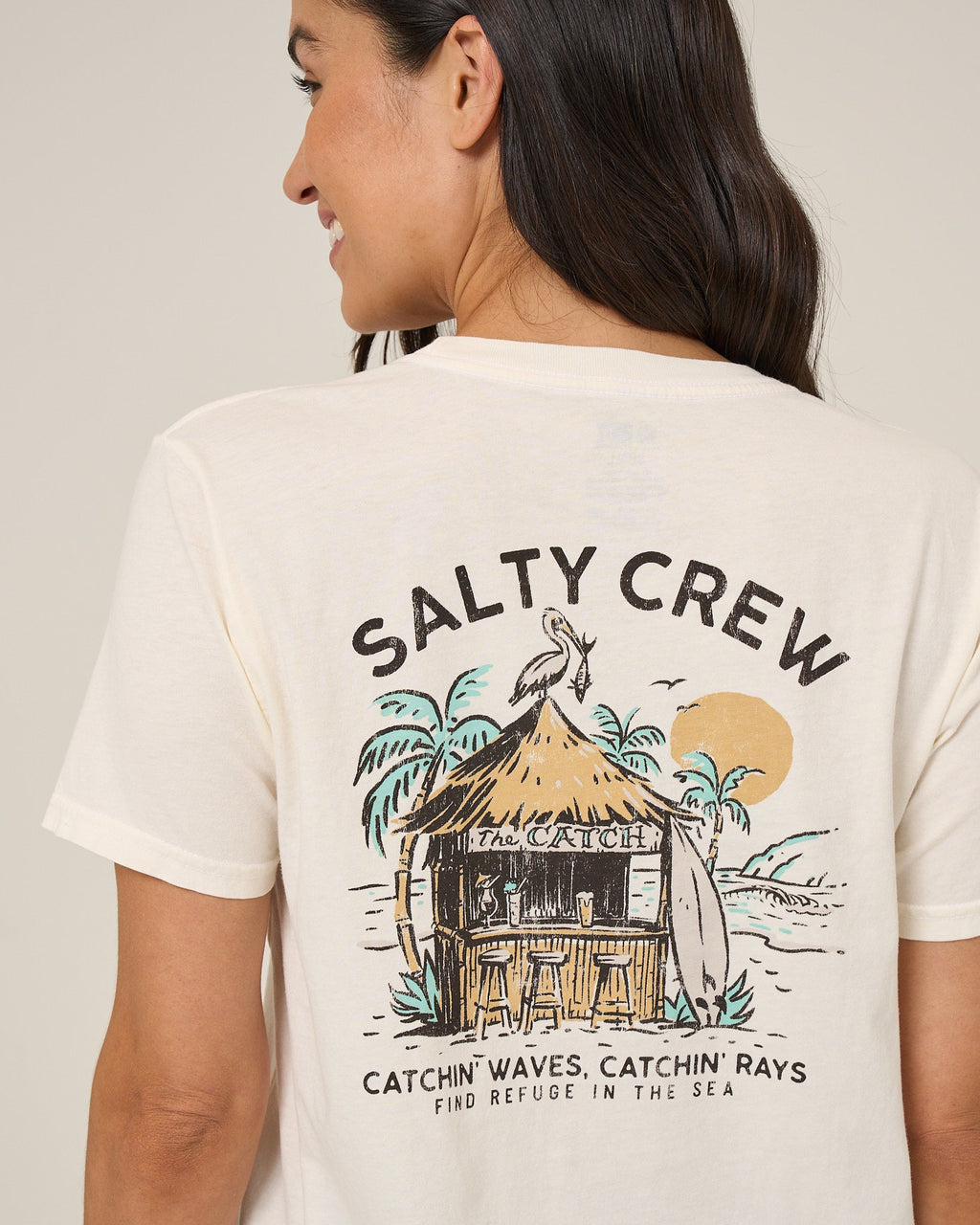 Salty Crew BEACH HUT BF TEE