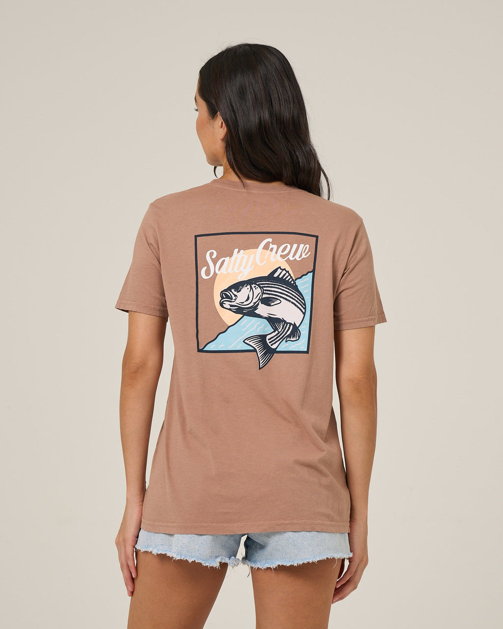 Salty Crew FISH STAMP BF TEE