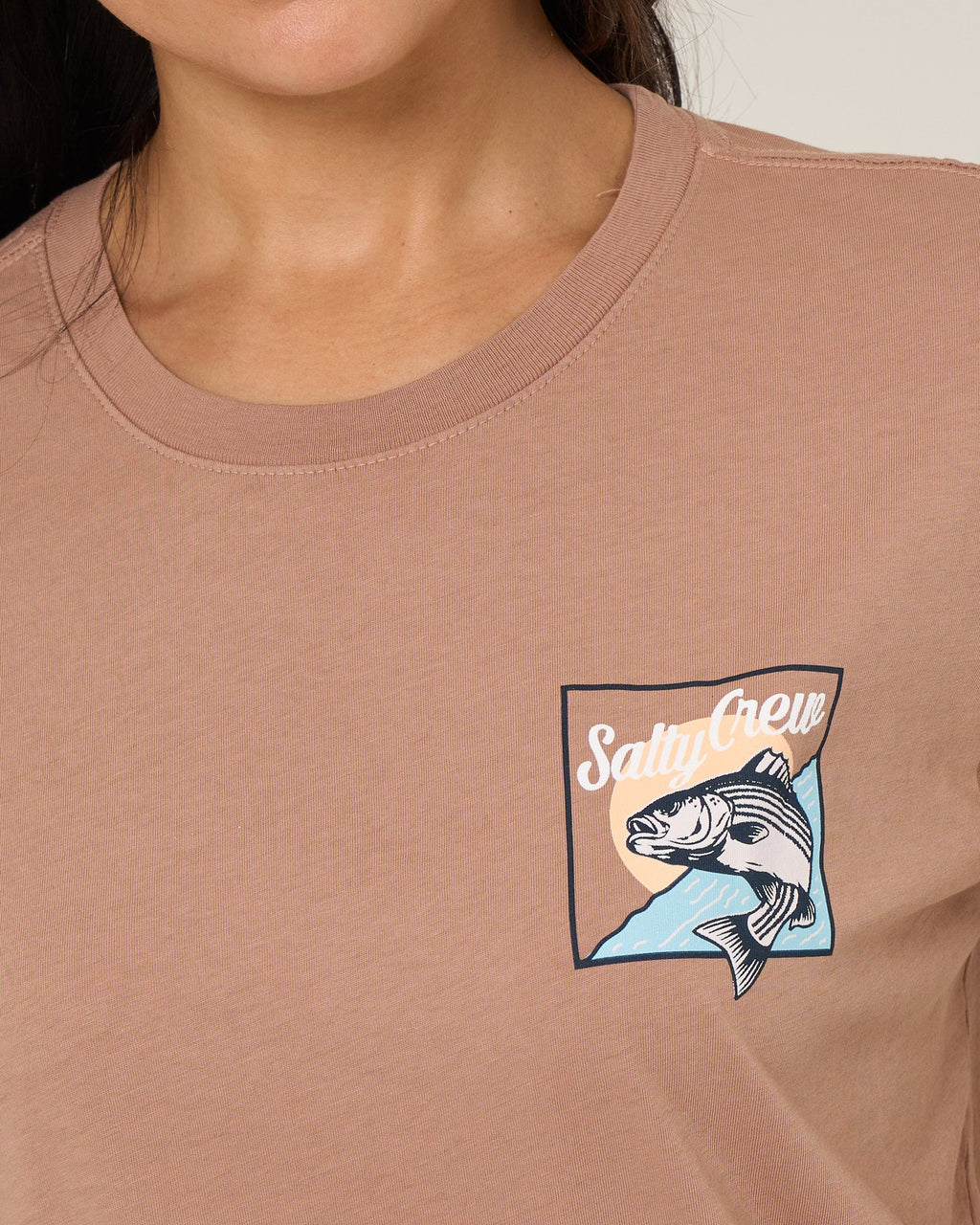 Salty Crew FISH STAMP BF TEE