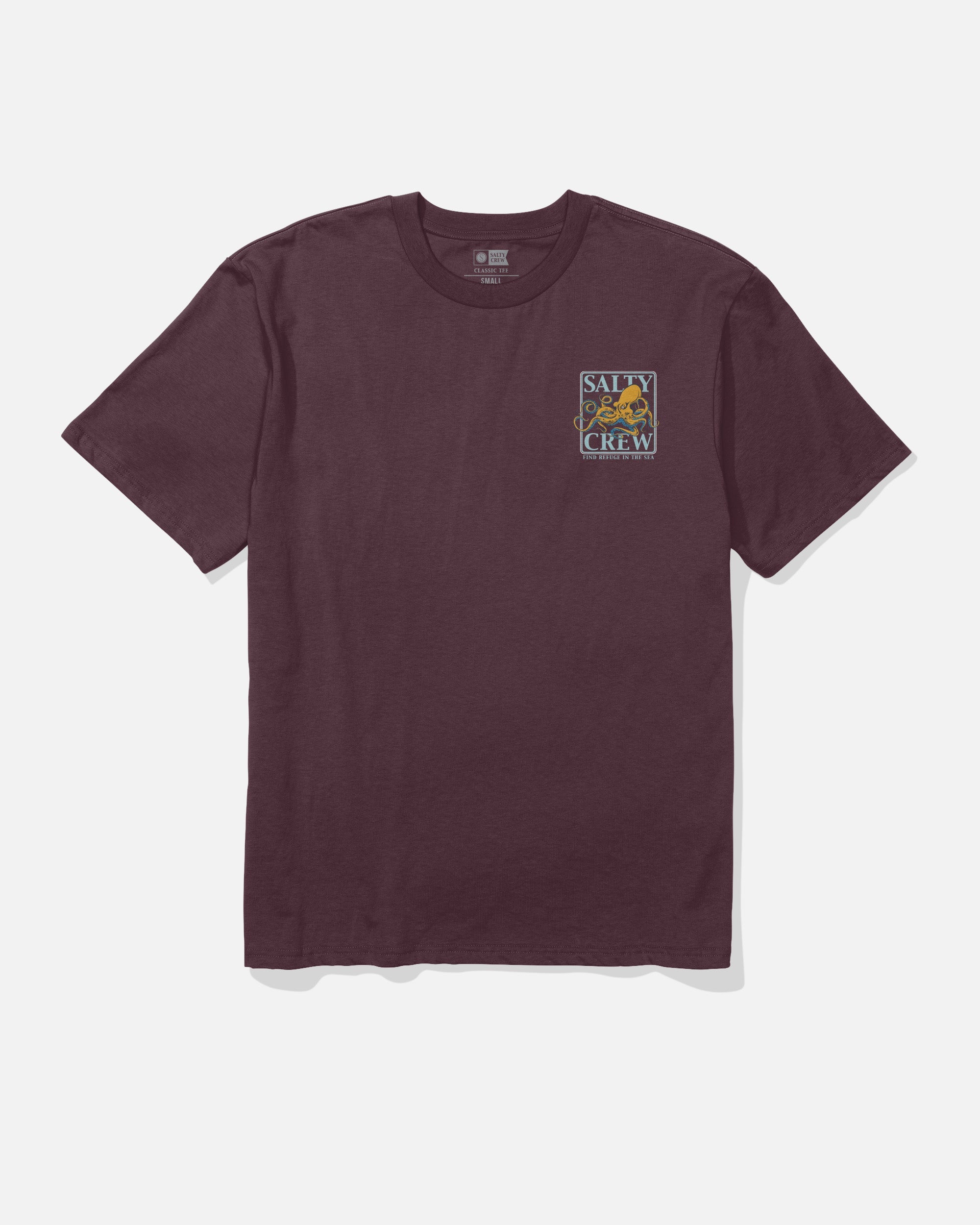 Salty Crew INK SLINGER ORIGINAL TEE - Wine
