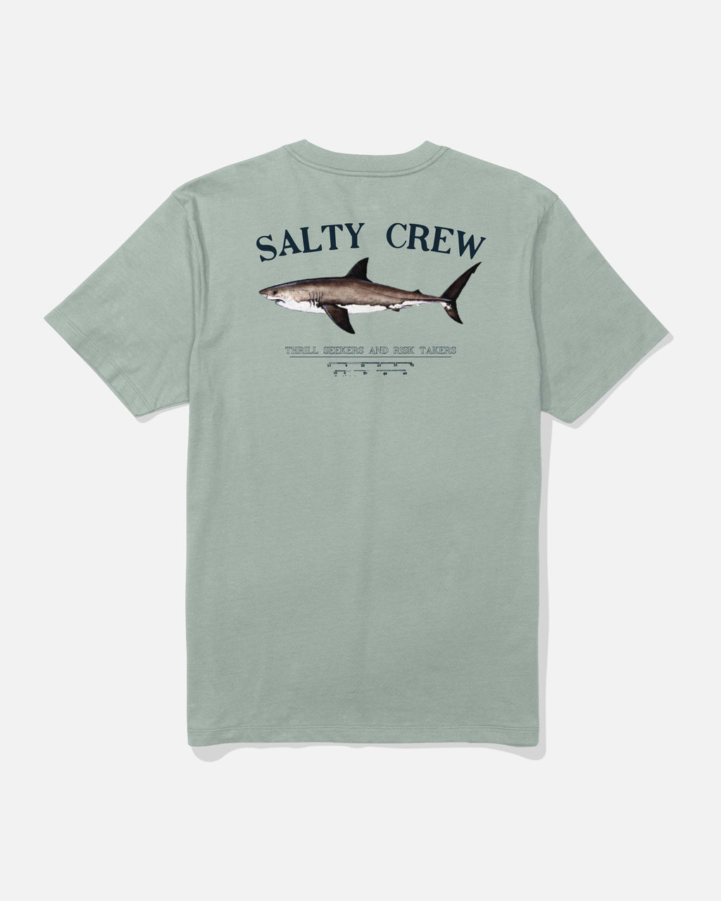 Salty Crew BRUCE CREW TEE - Aqua Grey