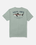 Salty Crew BRUCE CREW TEE - Aqua Grey