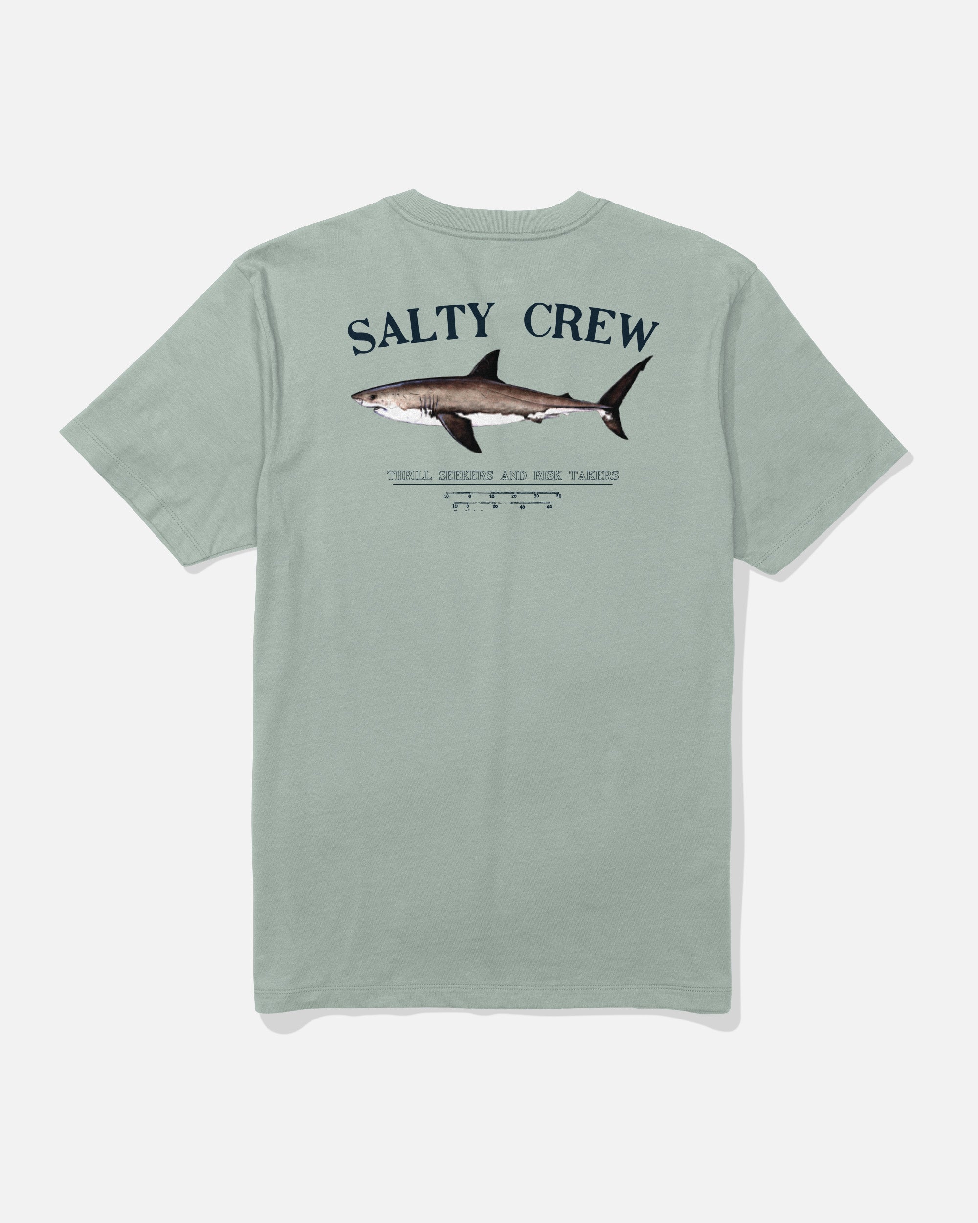 Salty Crew BRUCE CREW TEE - Aqua Grey