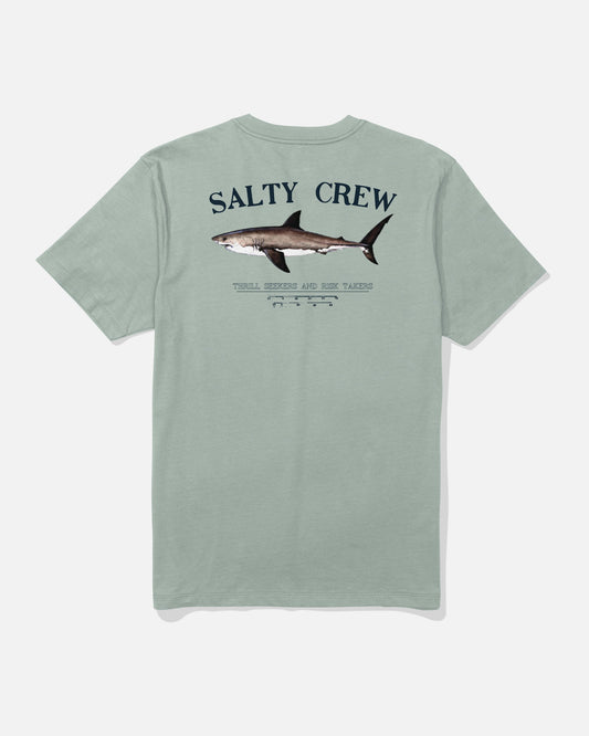 Salty Crew BRUCE CREW TEE - Aqua Grey