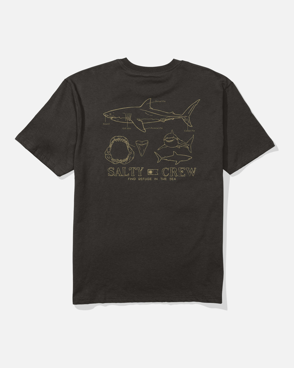 Salty Crew GREAT WHT CLASSIC SS TEE - BLACK
