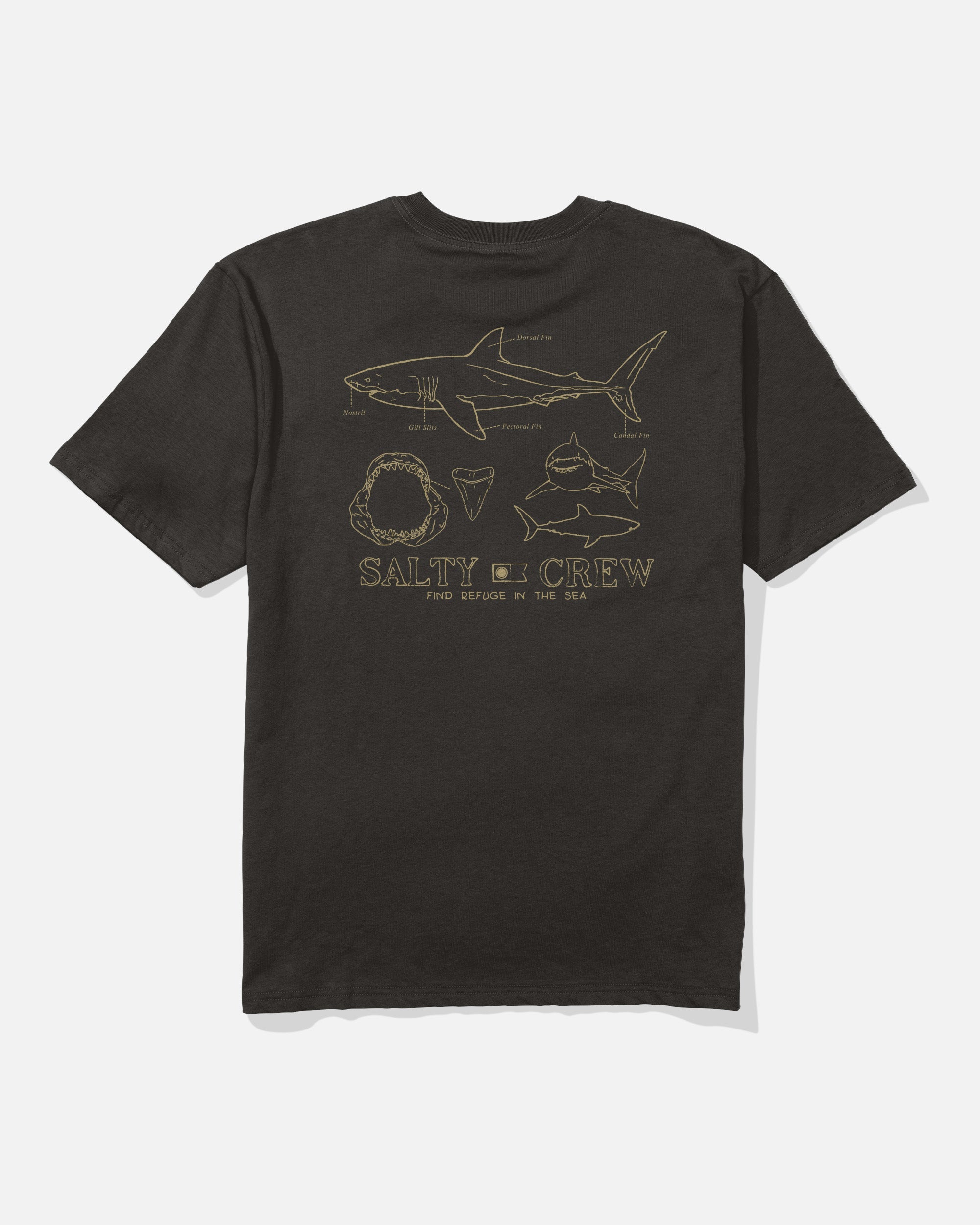 Salty Crew GREAT WHT CLASSIC SS TEE - BLACK