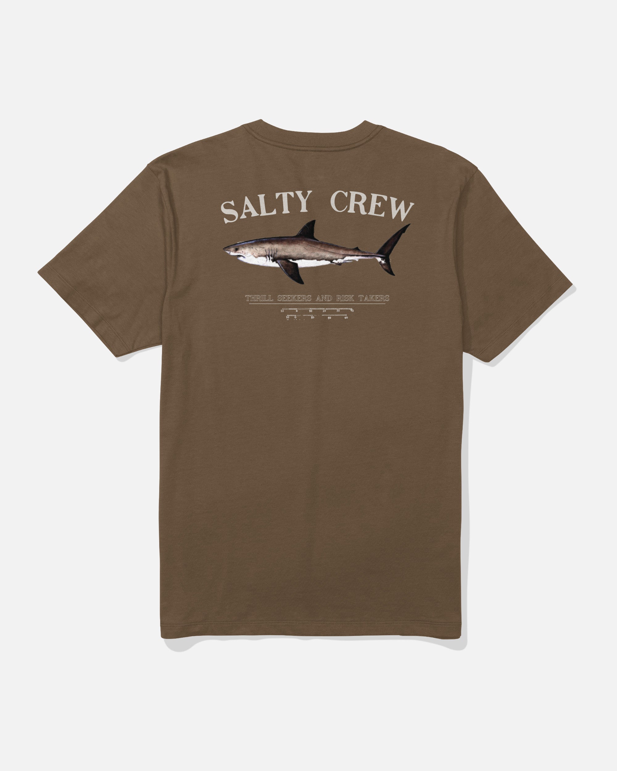 Salty Crew BRUCE CREW TEE - SEPIA