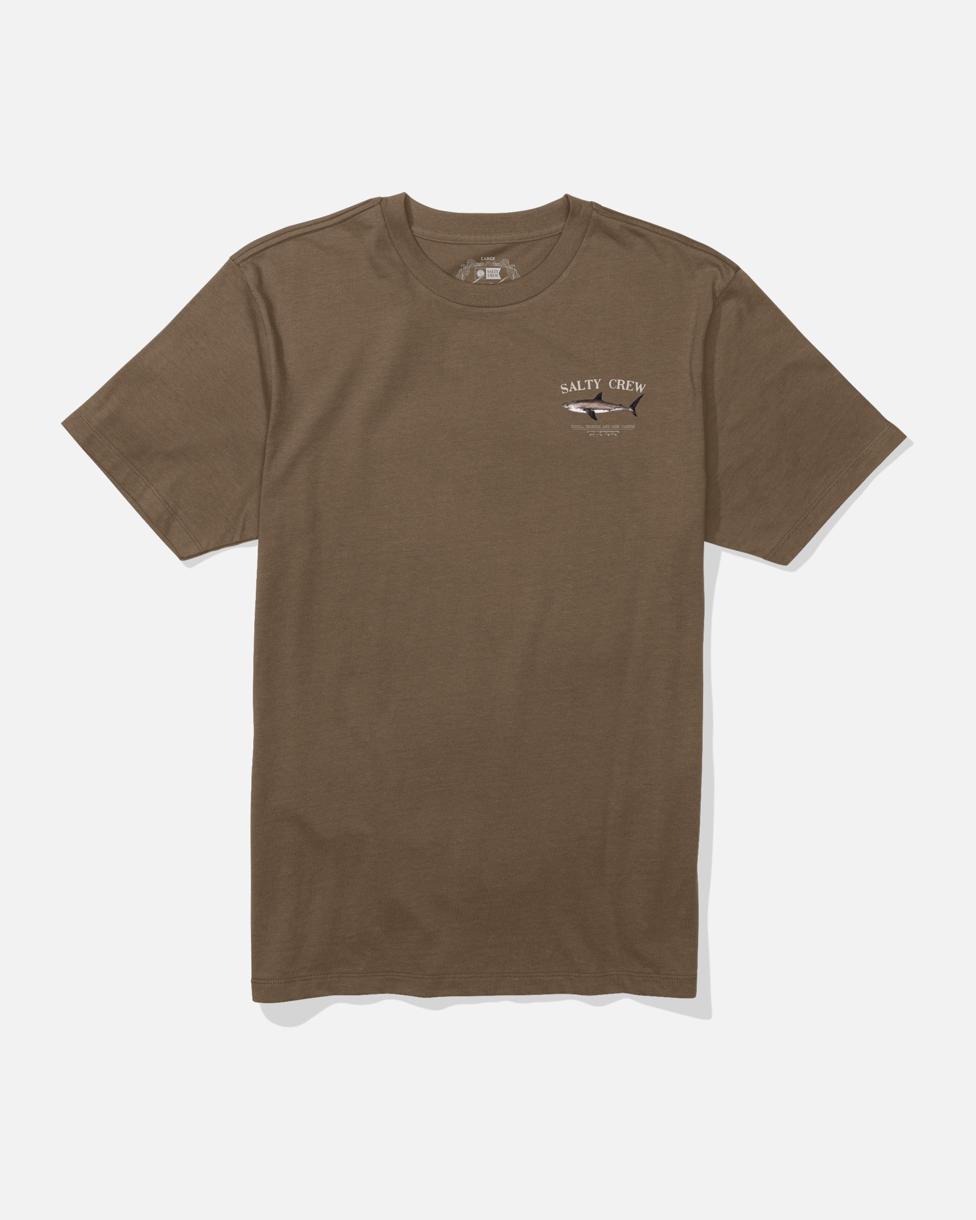 Salty Crew BRUCE CREW TEE - SEPIA