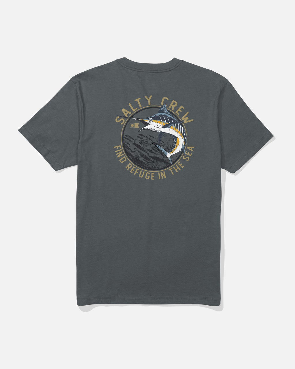 Salty Crew SCHOOLED SS TEE - Charcoal