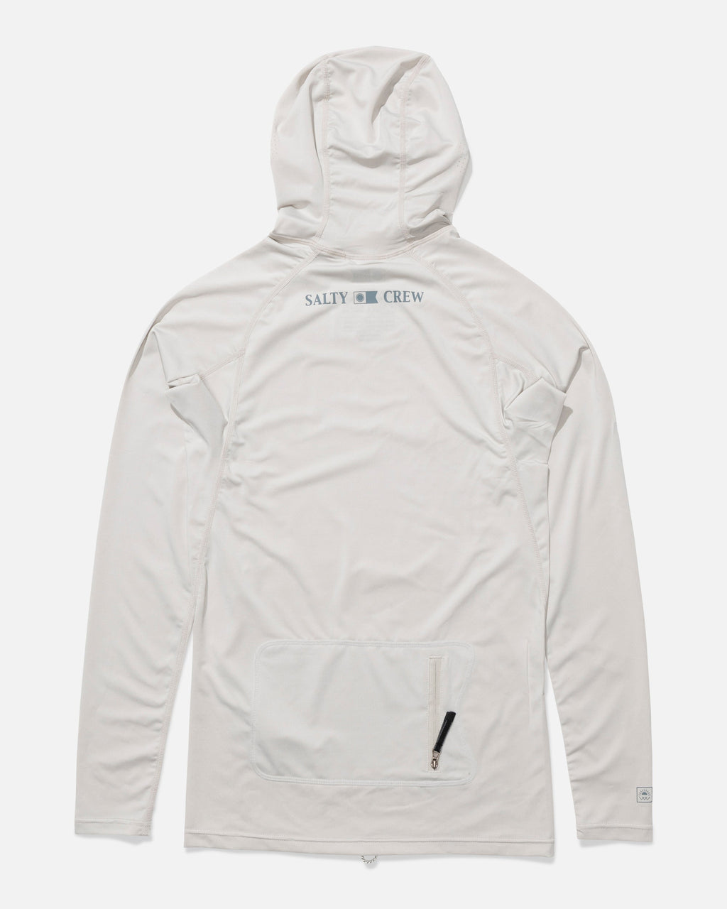 Salty Crew APEX HOOD SURF RASHGUARD - Light Grey