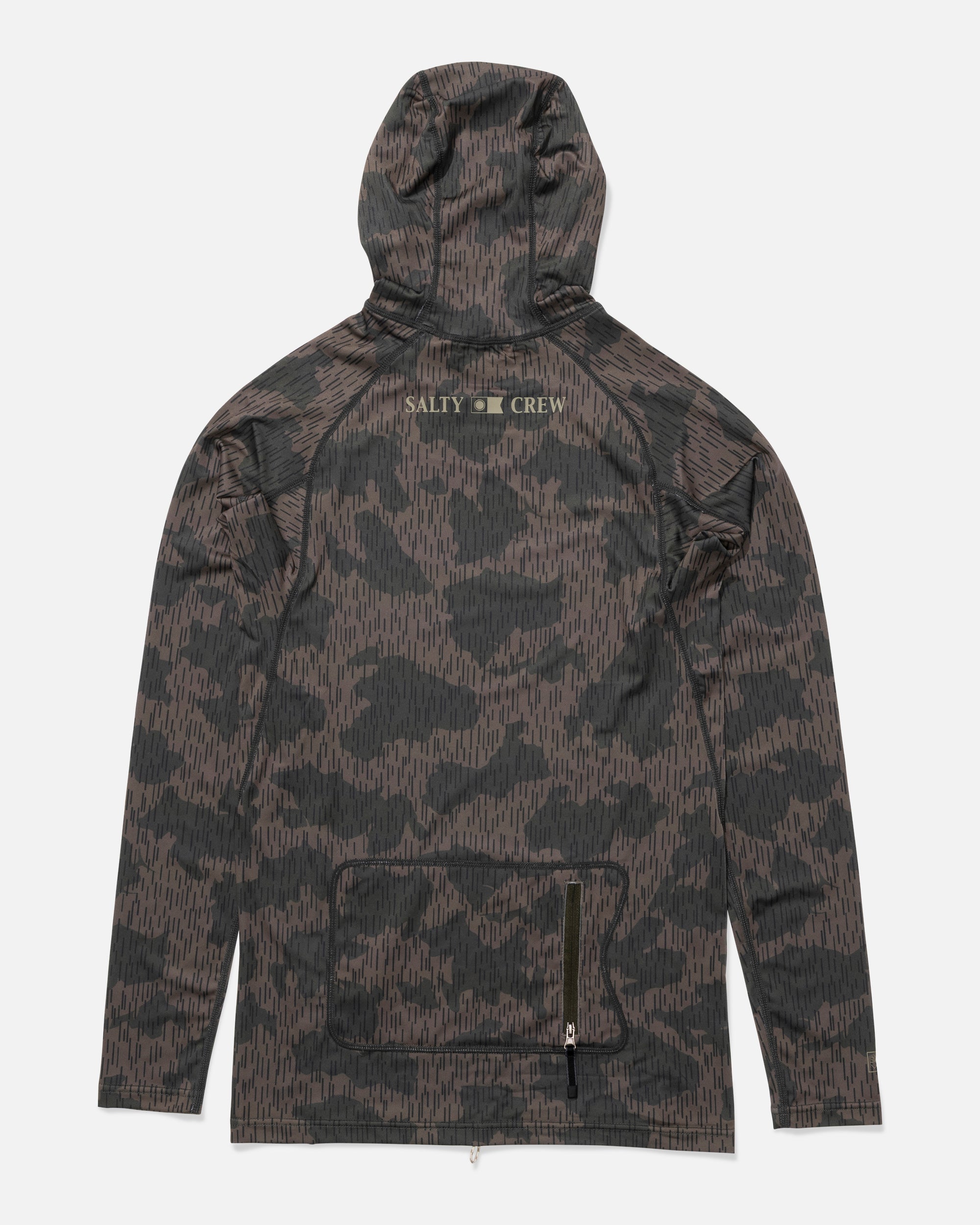 Salty Crew APEX HOOD SURF RASHGUARD - Recon Camo