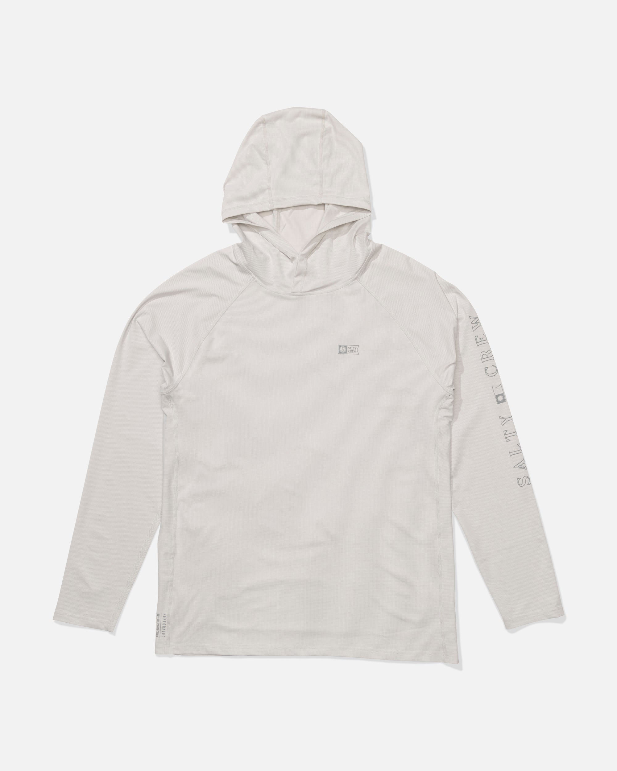 Salty Crew APEX PERFORATED SUNSHIRT - Light Grey