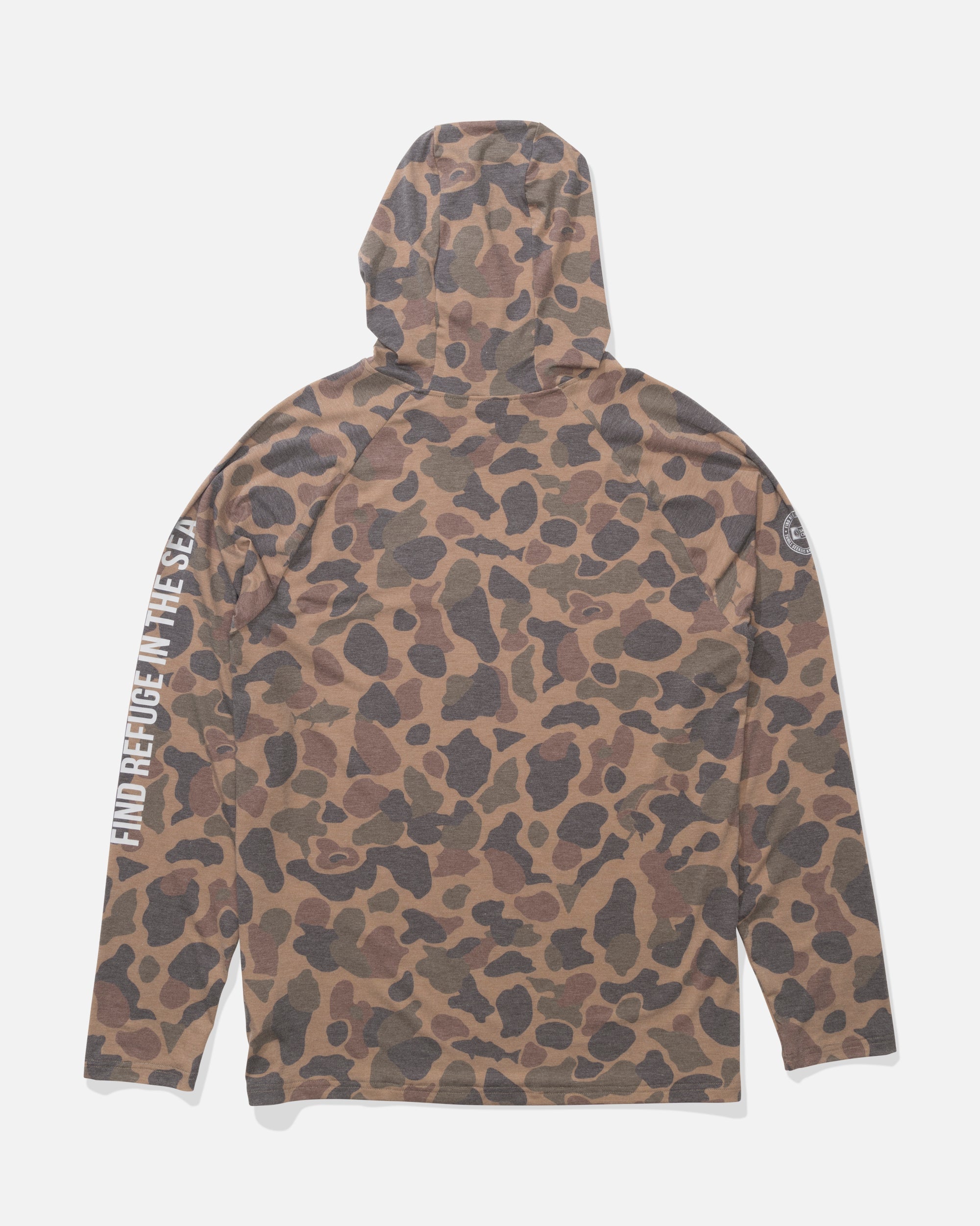 Salty Crew MARINER LITE UV HOOD - Tan Camo
