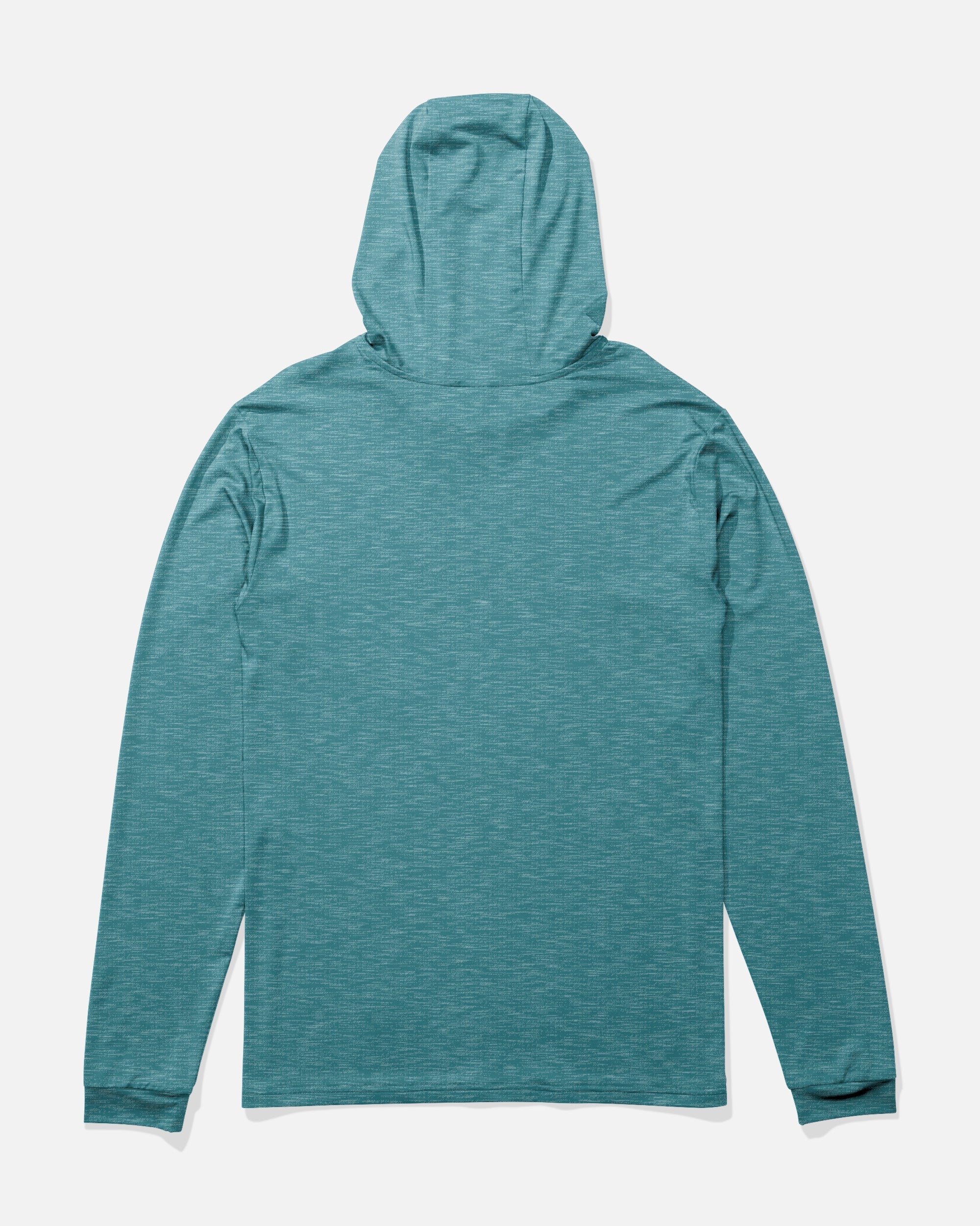 Salty Crew RAIL HOOD SUNSHIRT - Teal Blue Heather