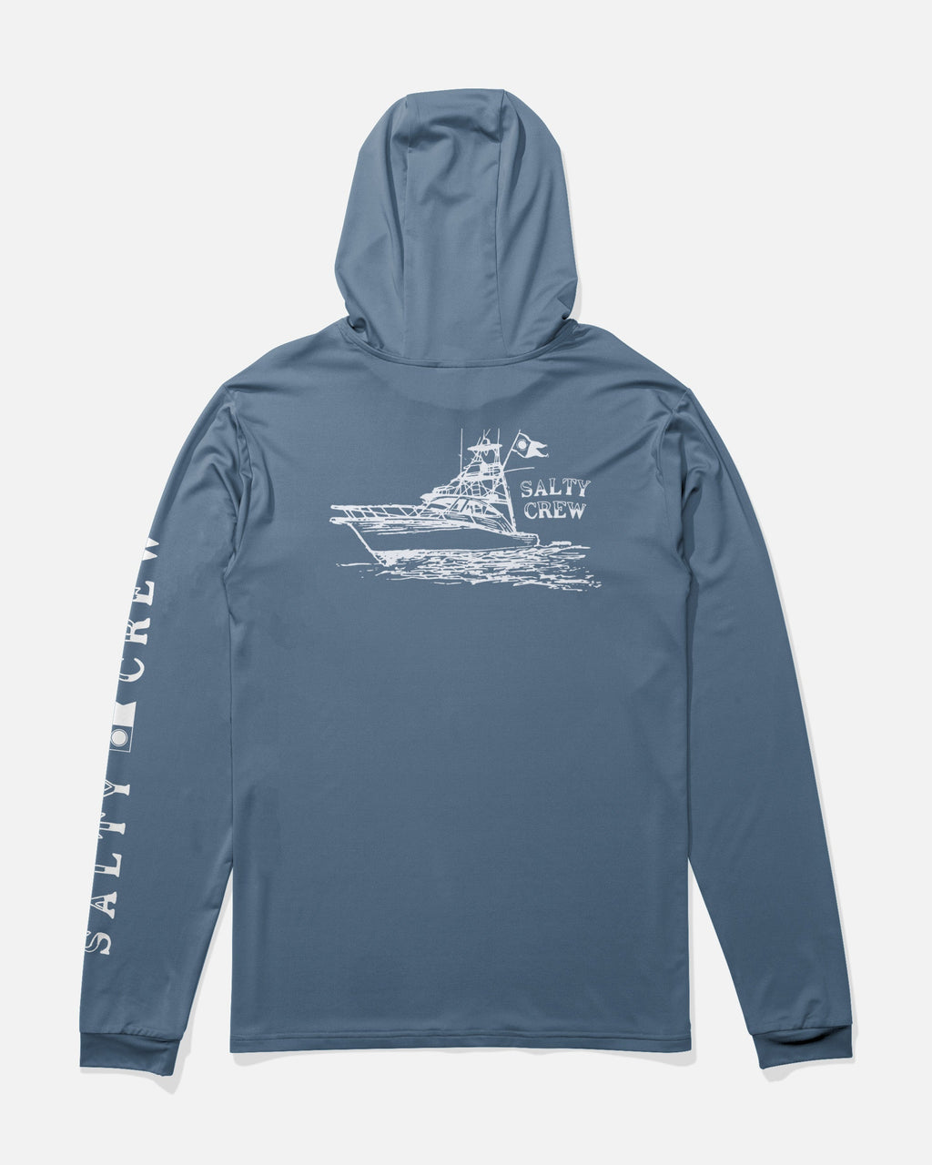 Salty Crew ON BOARD HOOD SUNSHIRT - Captains Blue
