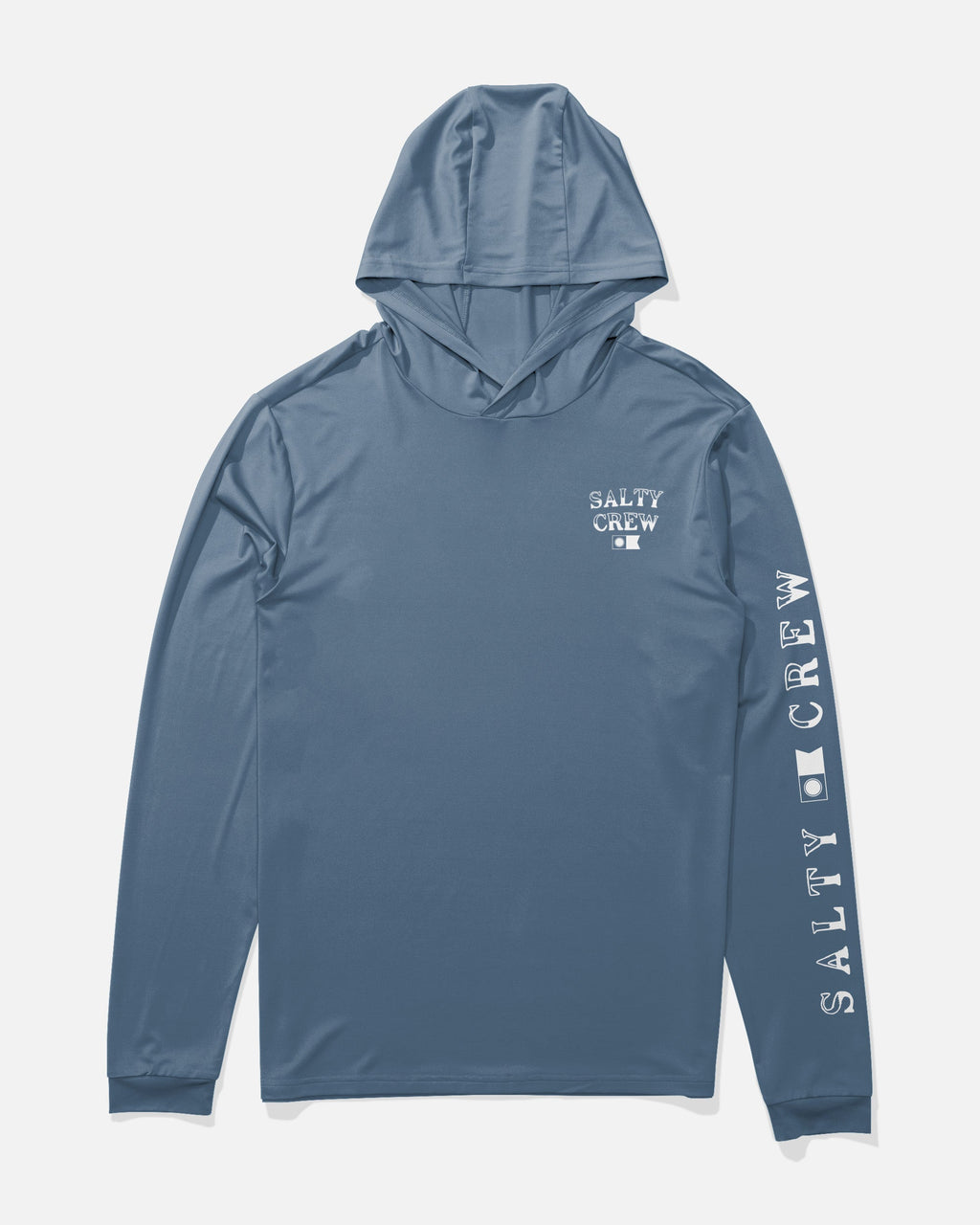 Salty Crew ON BOARD HOOD SUNSHIRT - Captains Blue