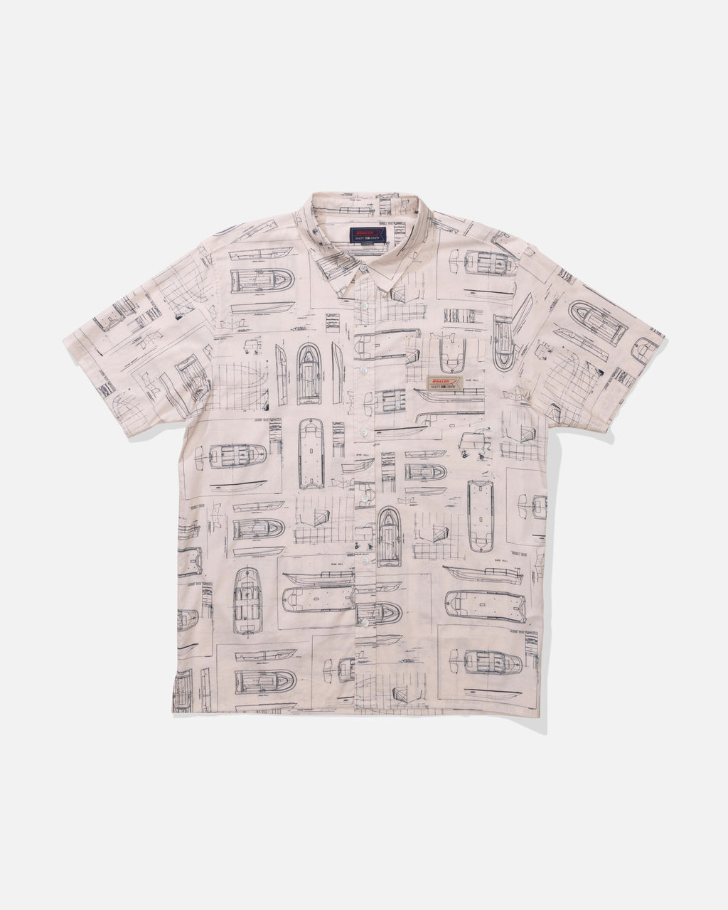 Salty Crew WHALER SS BUTTON UP - Bone