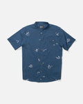 Salty Crew CREW SS BUTTON UP - Mid Blue