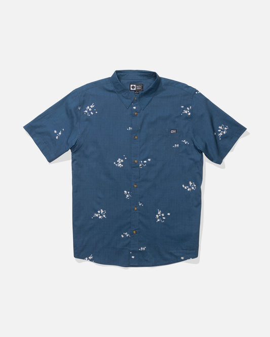 Salty Crew CREW SS BUTTON UP - Mid Blue