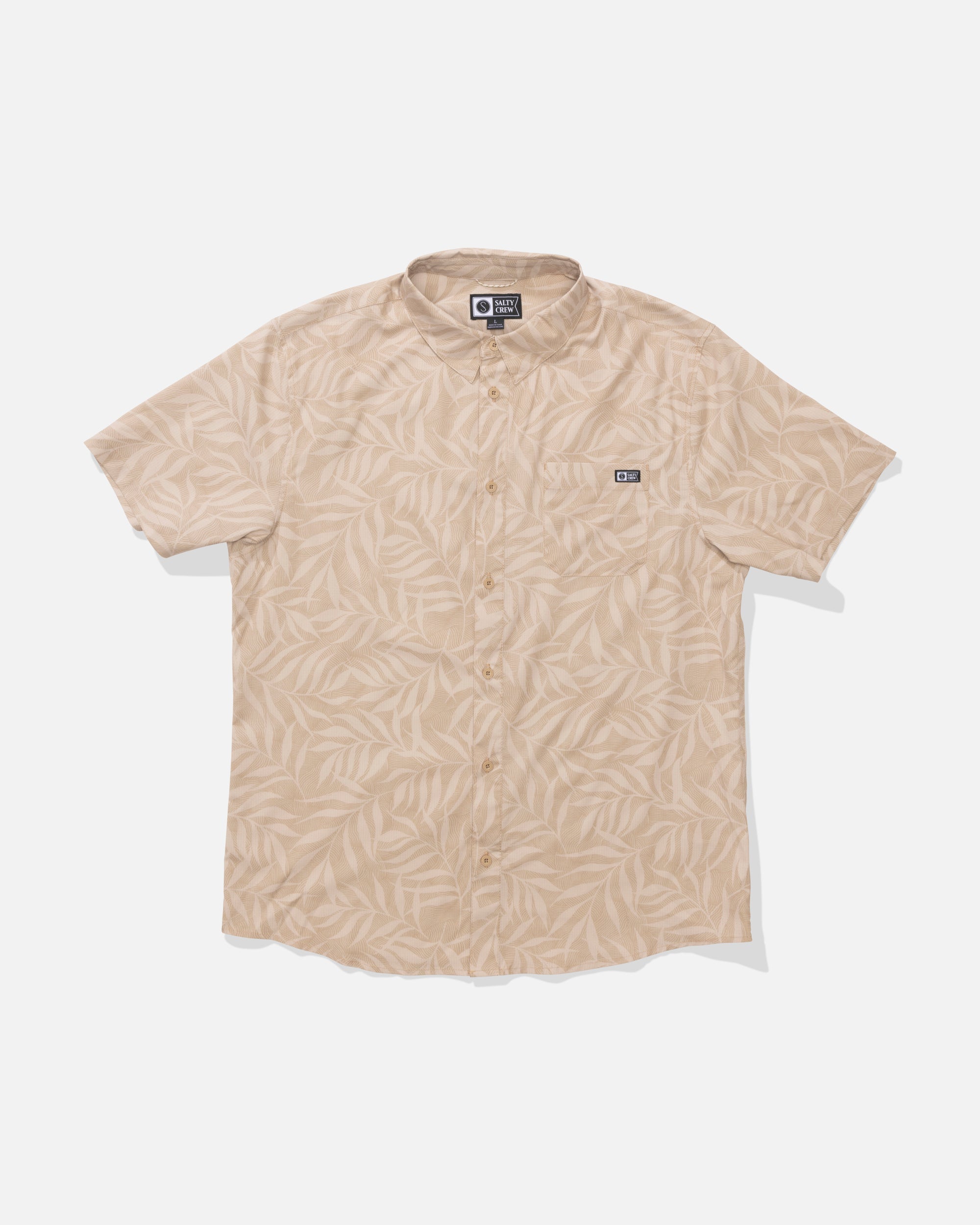 Salty Crew BREEZER PERF BUTTON UP - Khaki