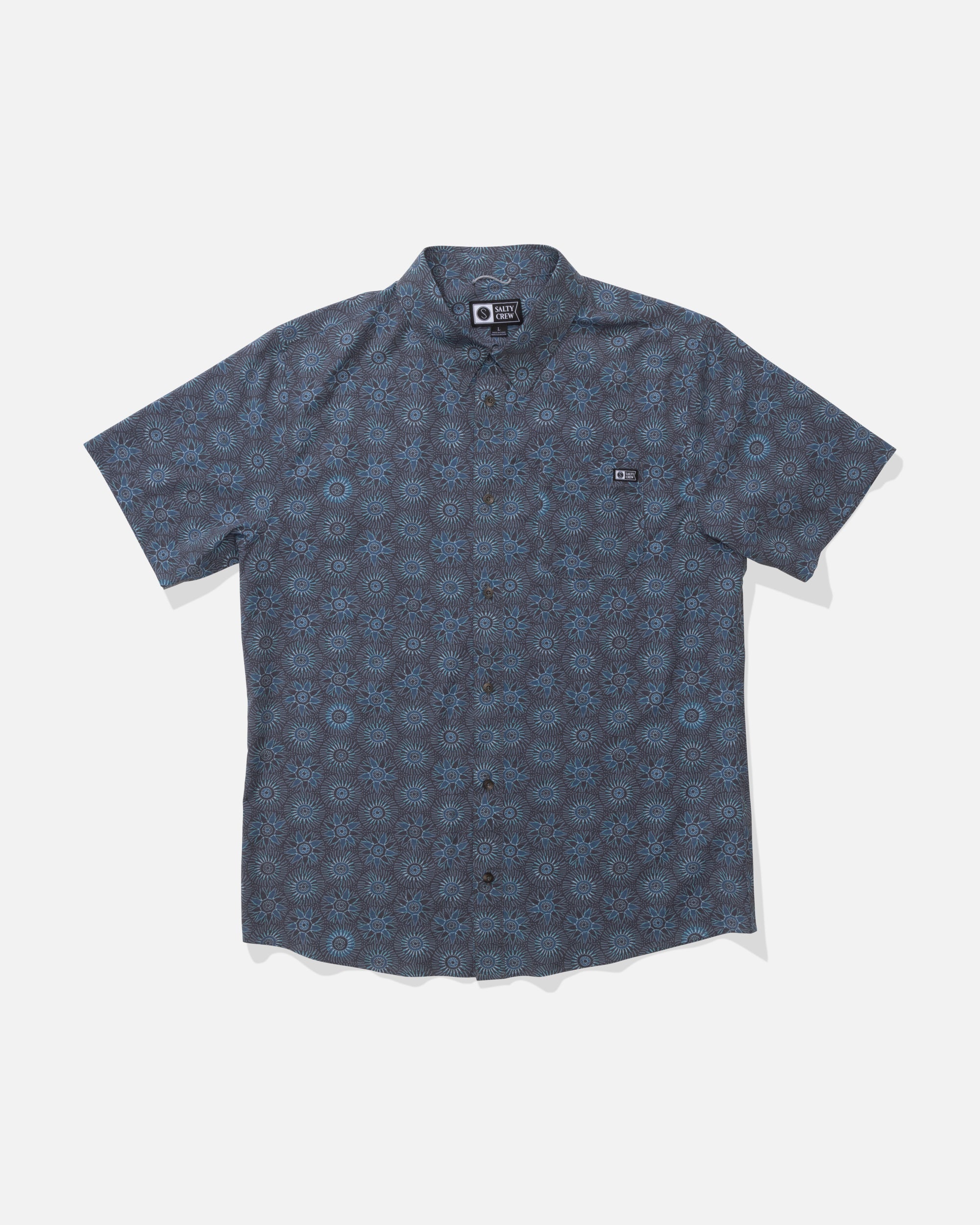 Salty Crew DRIFTER UV BUTTON UP - Monument