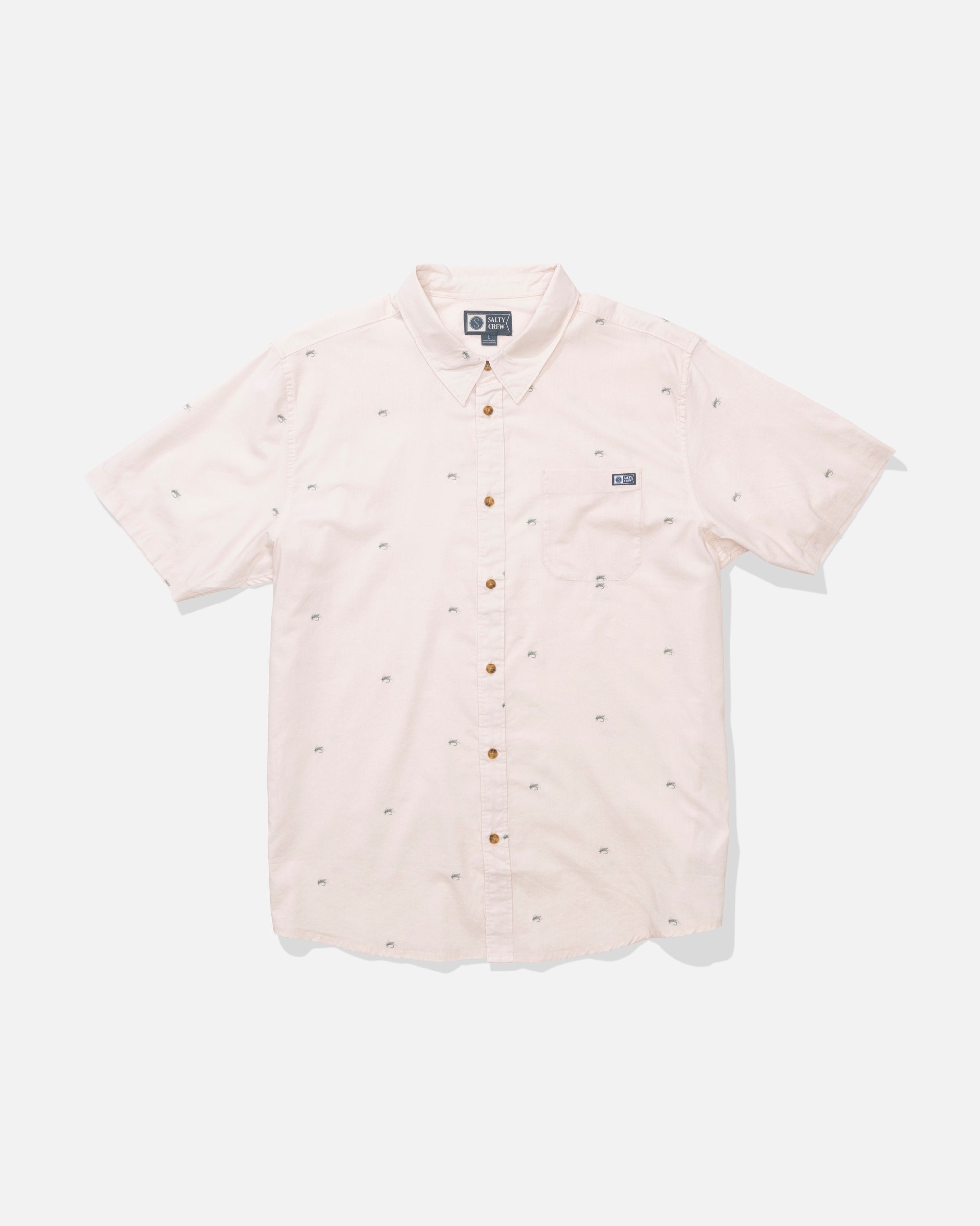 Salty Crew CREW SS BUTTON UP - Natural