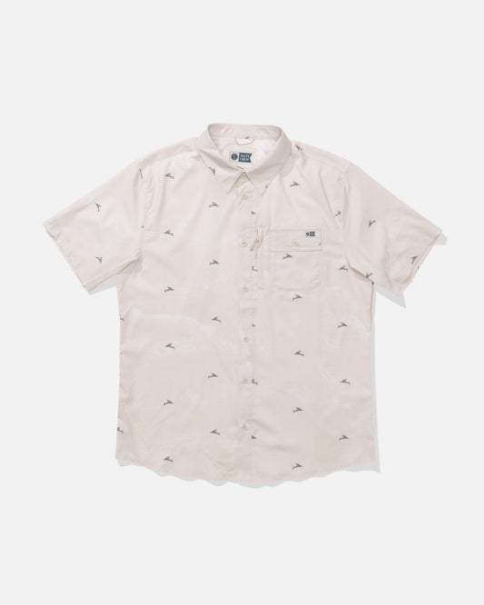 Salty Crew FLAGSHIP UV BUTTON UP - Natural