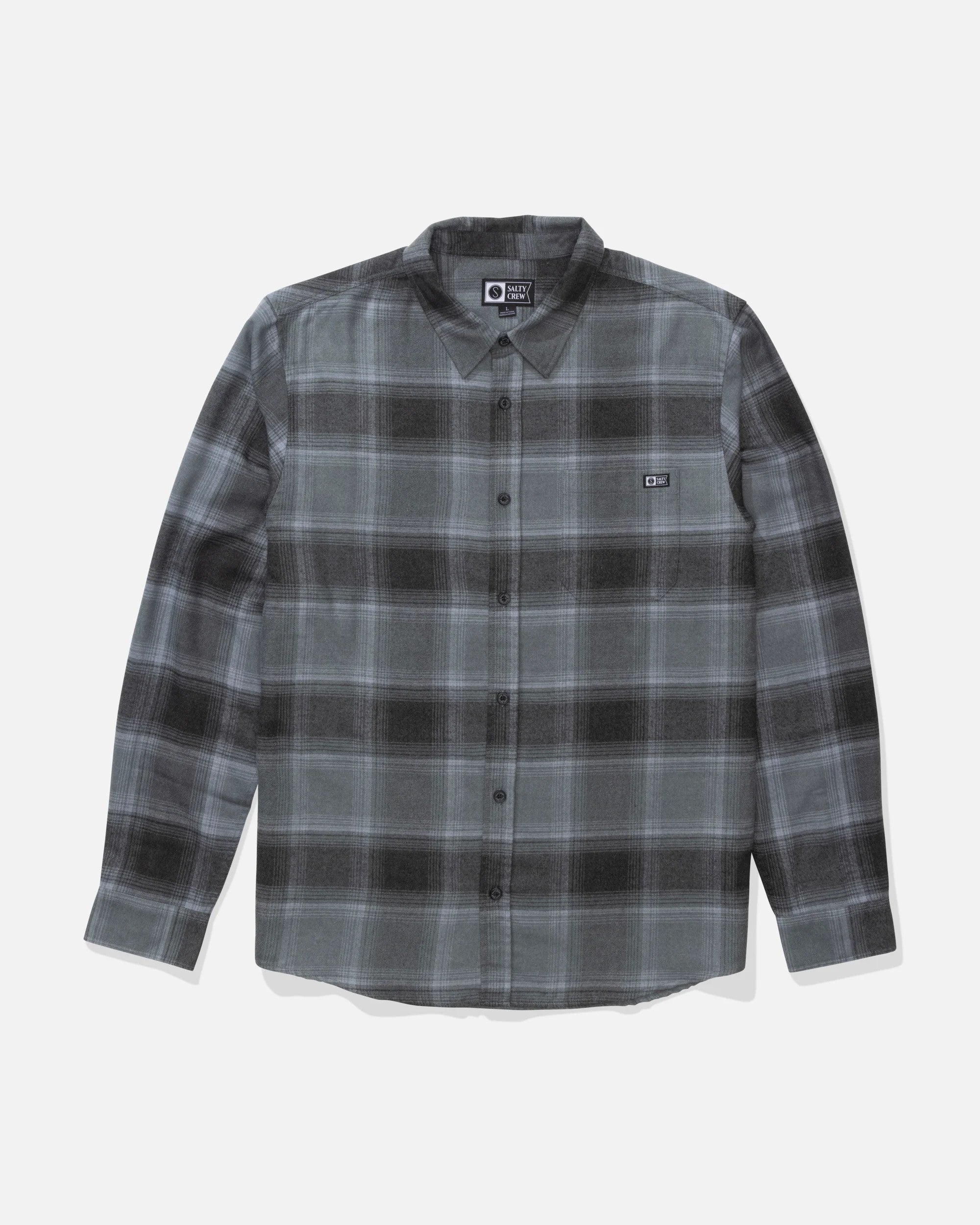Salty Crew EARLY BIRD FLANNEL - Pirate Black