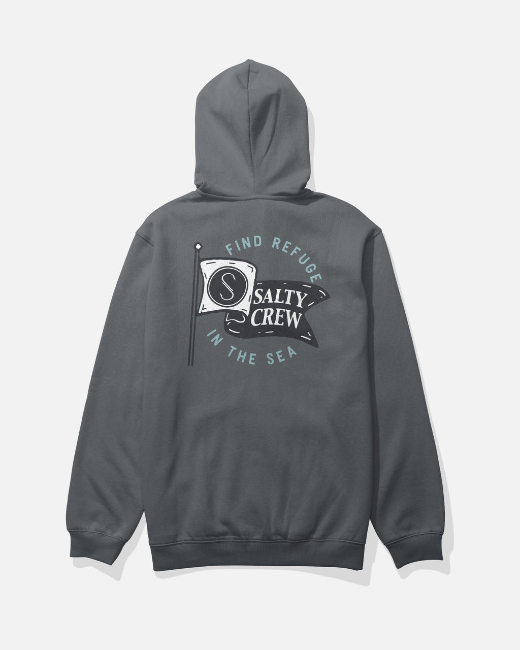 Salty Crew WAVEY ZIP FLEECE - Charcoal