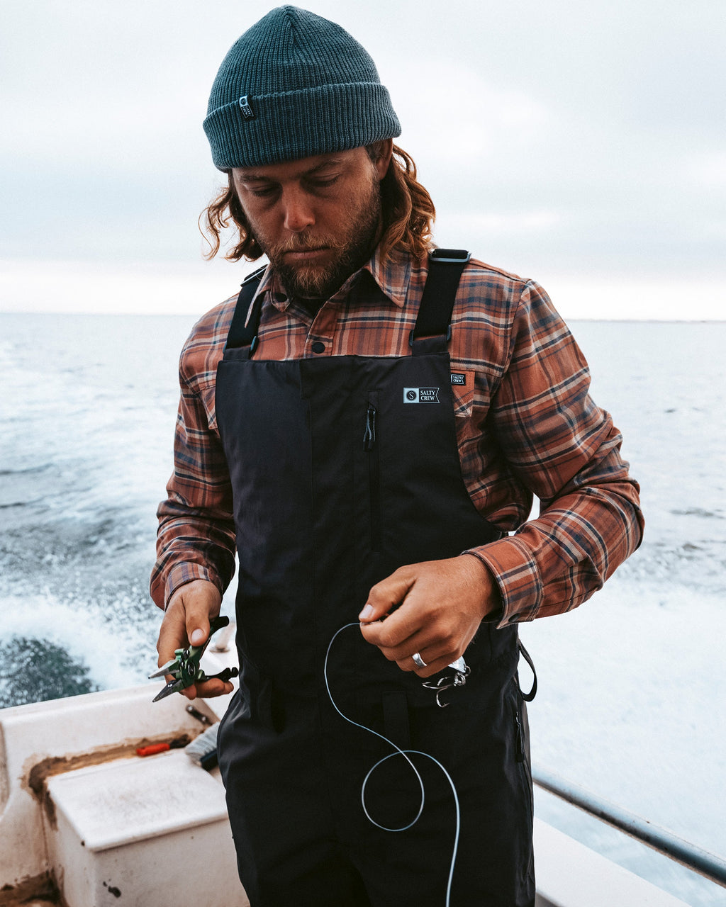 Salty Crew LONG RANGE TECH BIB - Black