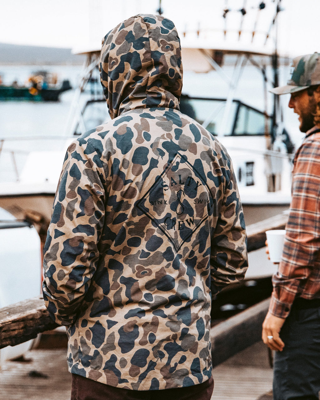 Salty Crew TIPPET SNAP JACKET - Sand Camo