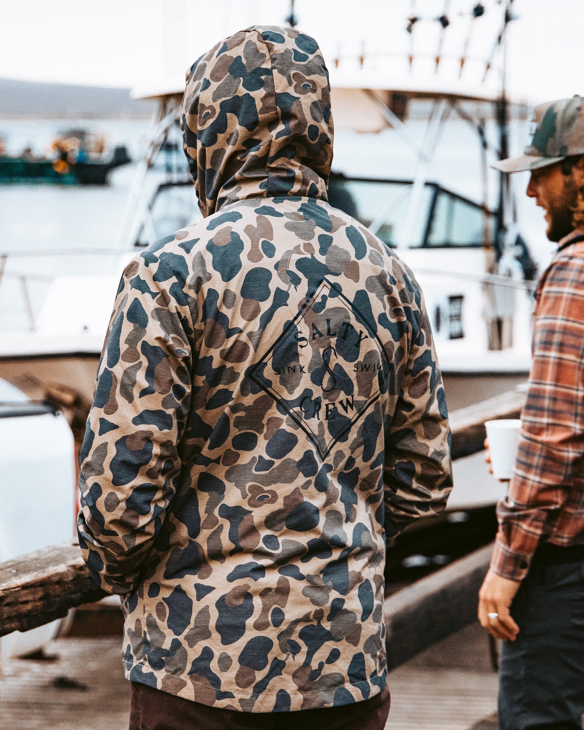 Salty Crew TIPPET SNAP JACKET - Sand Camo