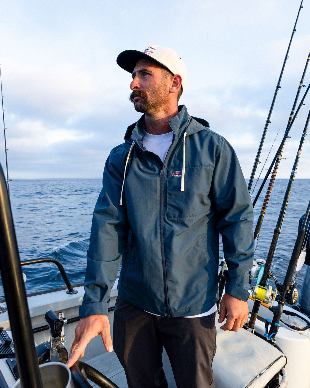 Salty Crew WHALER WINDBREAKER - Navy