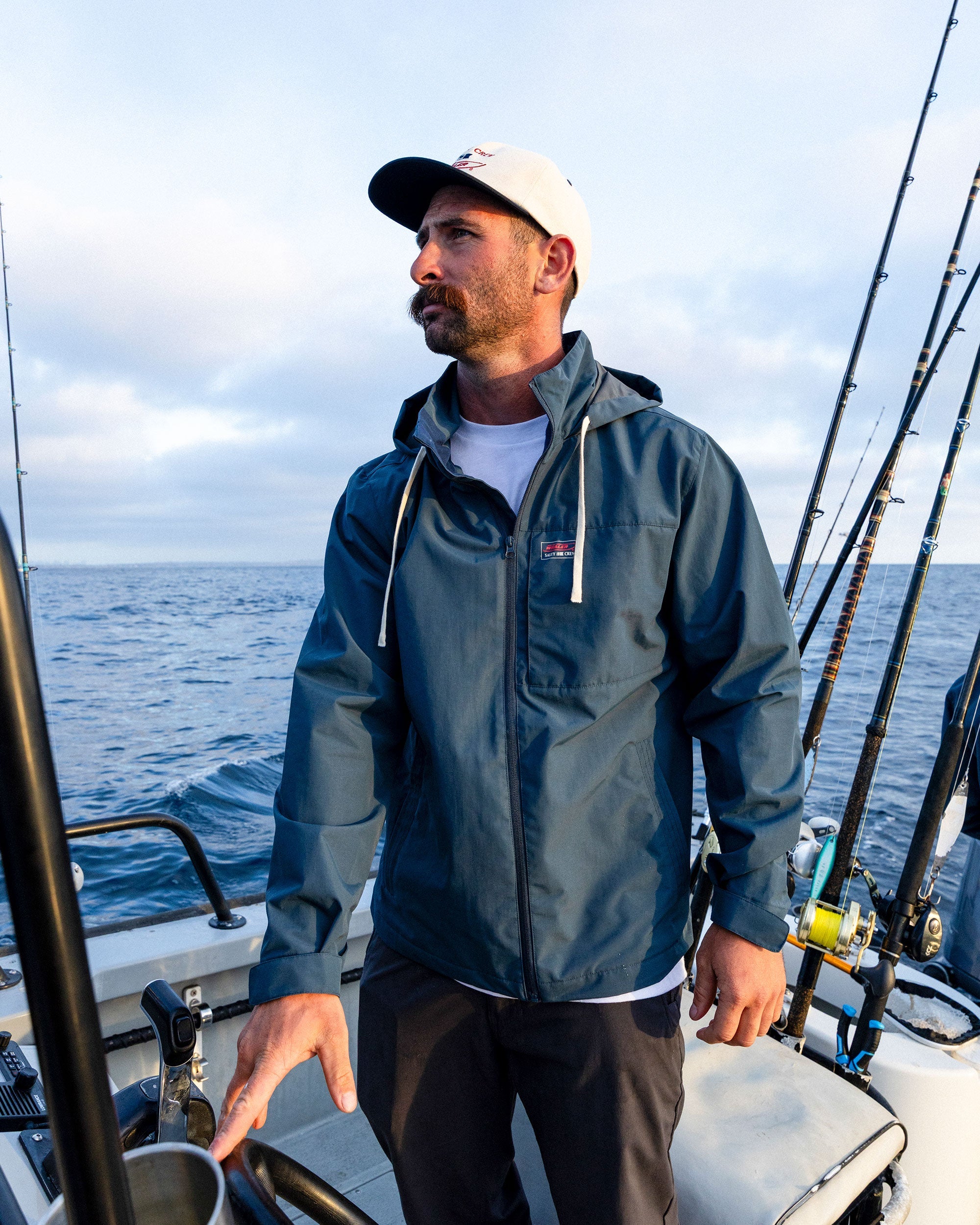Salty Crew WHALER WINDBREAKER - Navy