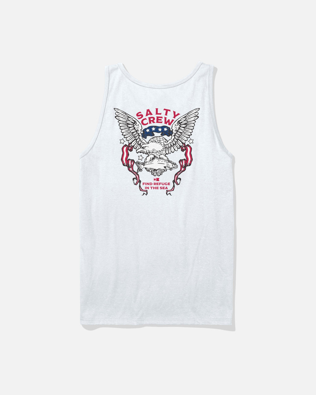Salty Crew AMERICAN TALON TANK - White