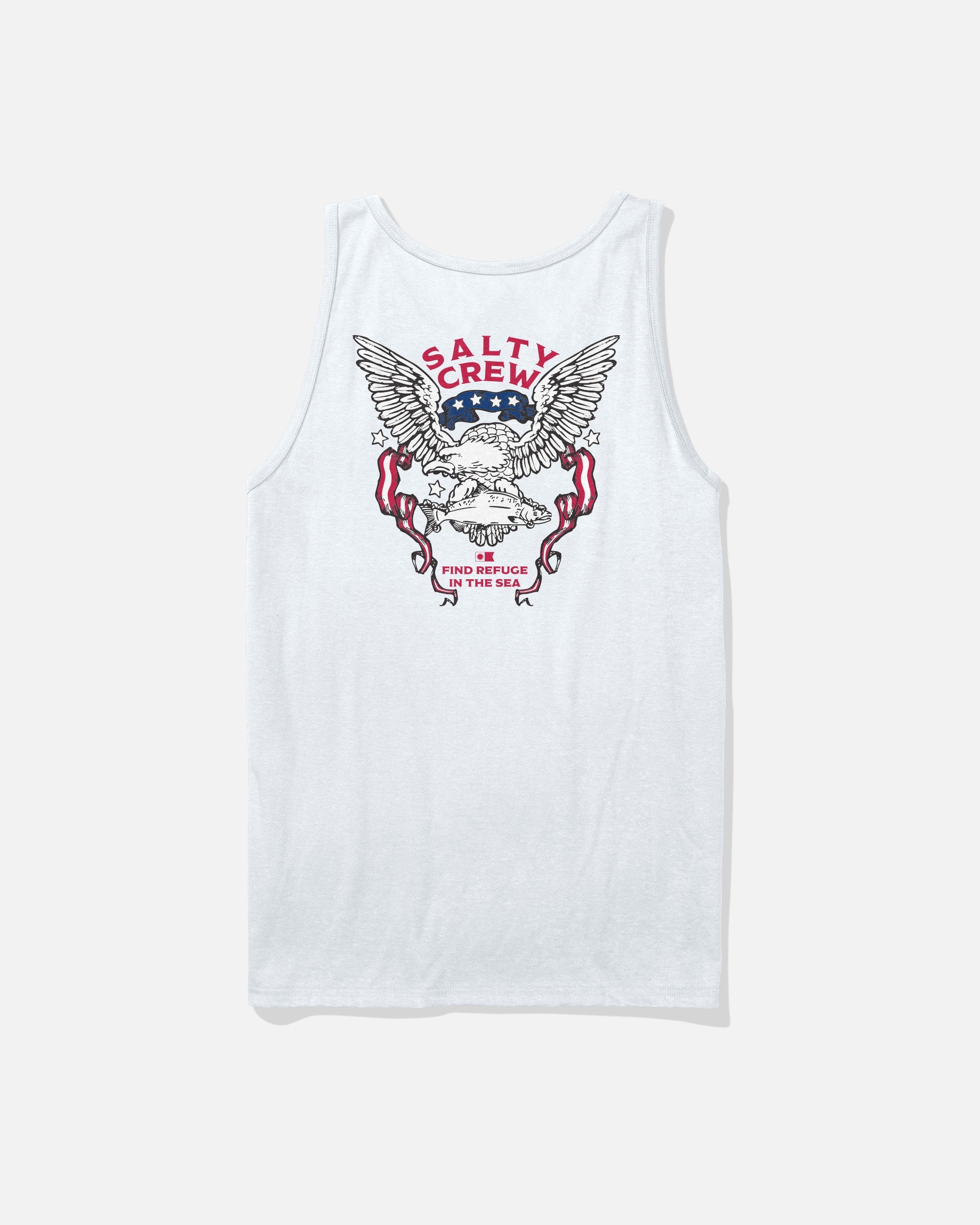 Salty Crew AMERICAN TALON TANK - White