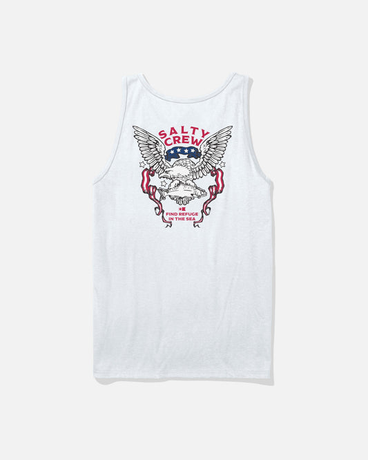 Salty Crew AMERICAN TALON TANK - White