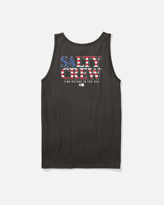 Salty Crew AMERICA OPTIC TANK - BLACK