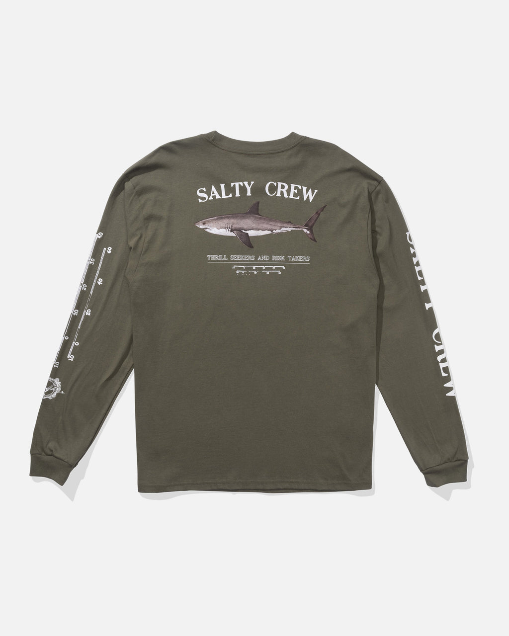 Salty Crew BRUCE LS TEE - Dusty Olive