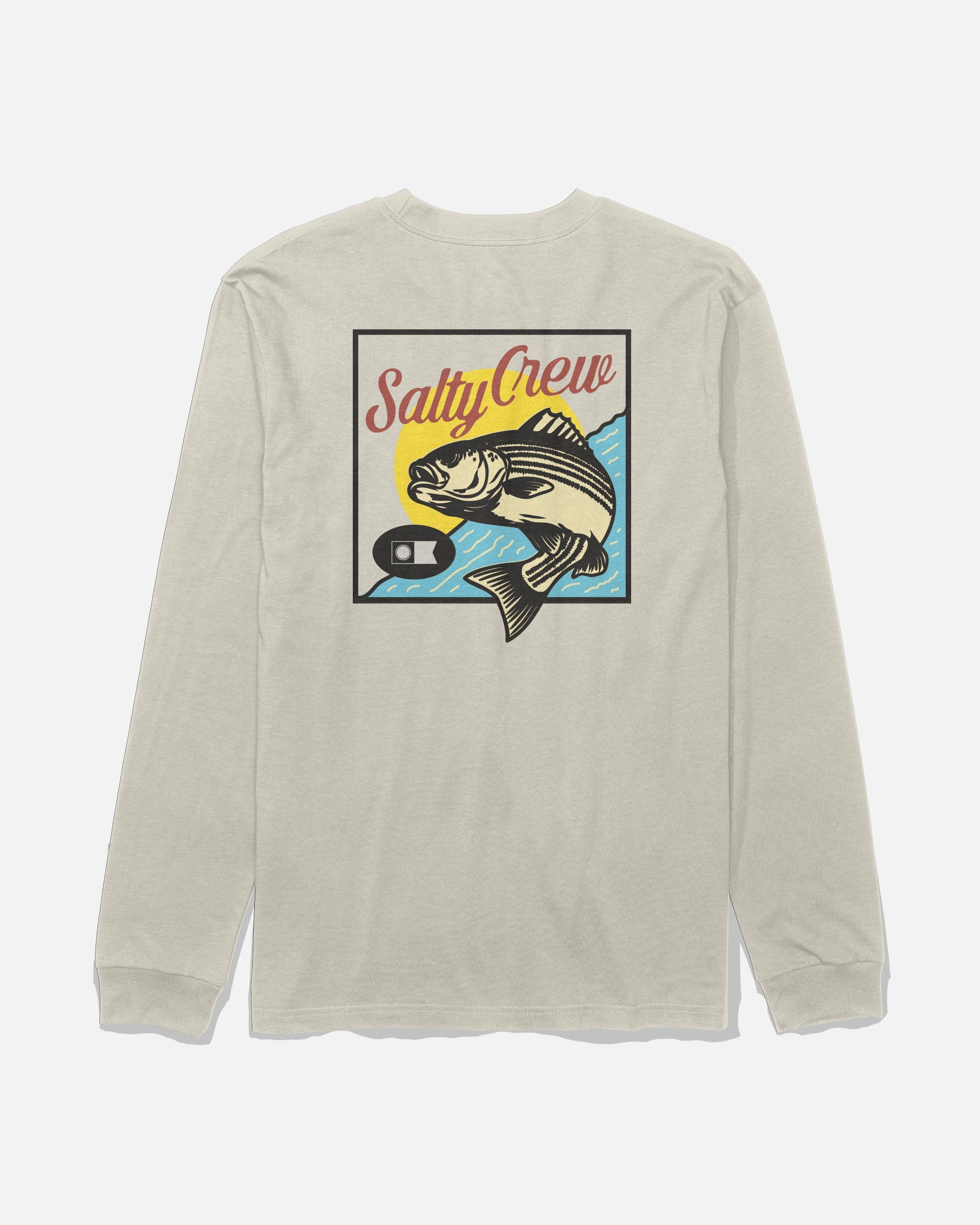 Salty Crew STRIPED LS TEE - Bone