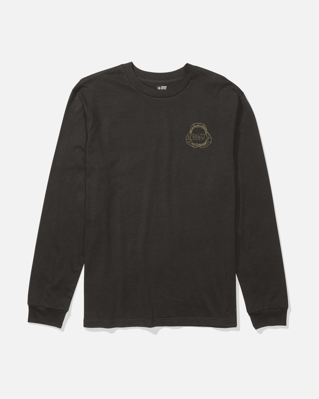 Salty Crew GREAT WHITE LS TEE - BLACK