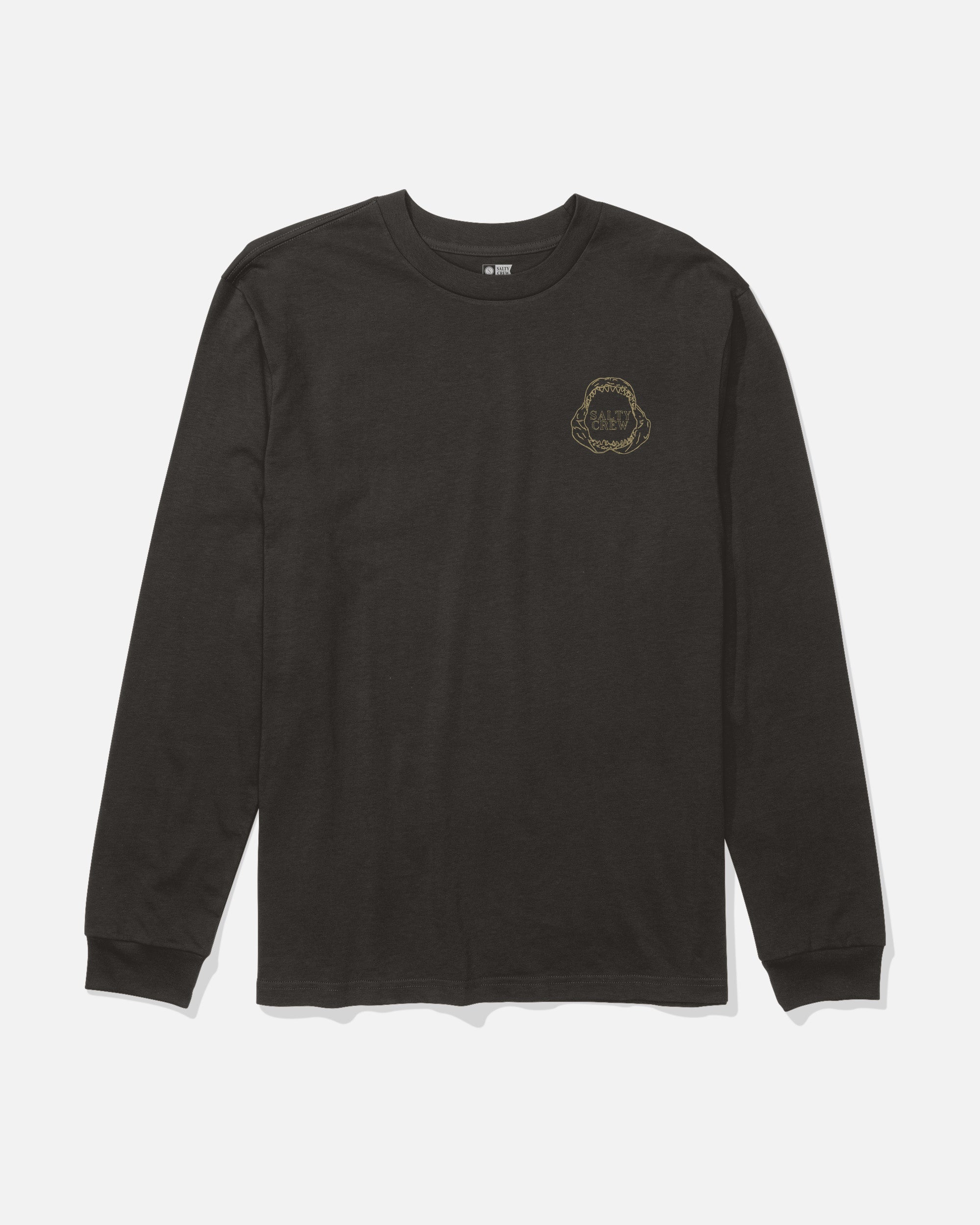 Salty Crew GREAT WHITE LS TEE - BLACK