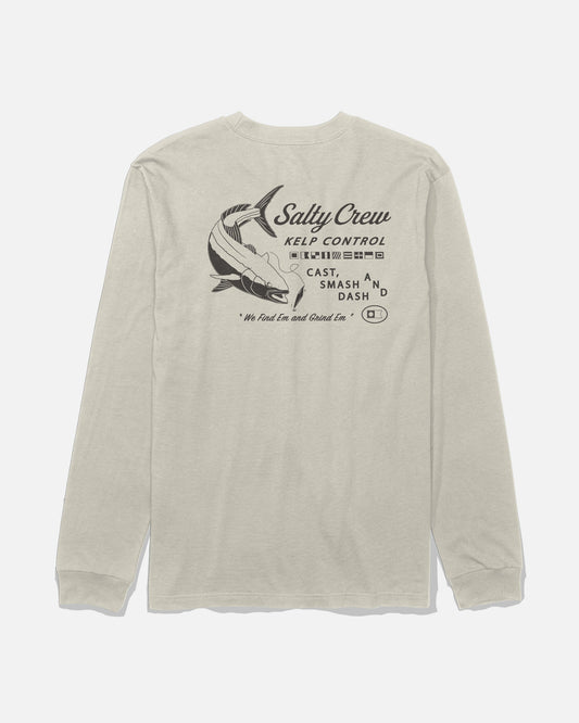 Salty Crew KELP CONTROL LS TEE - Bone
